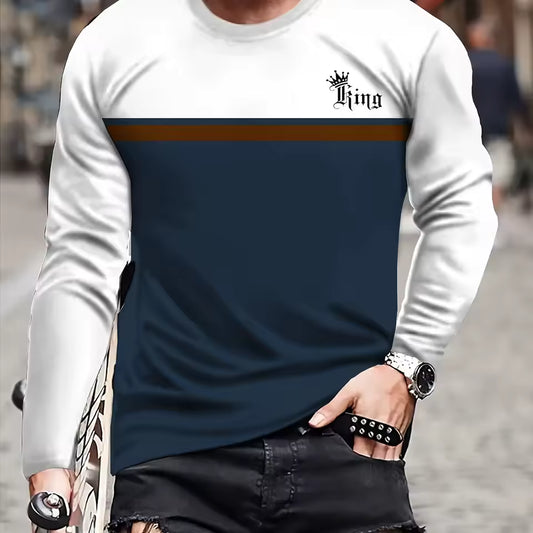 Camiseta xadrez de manga longa